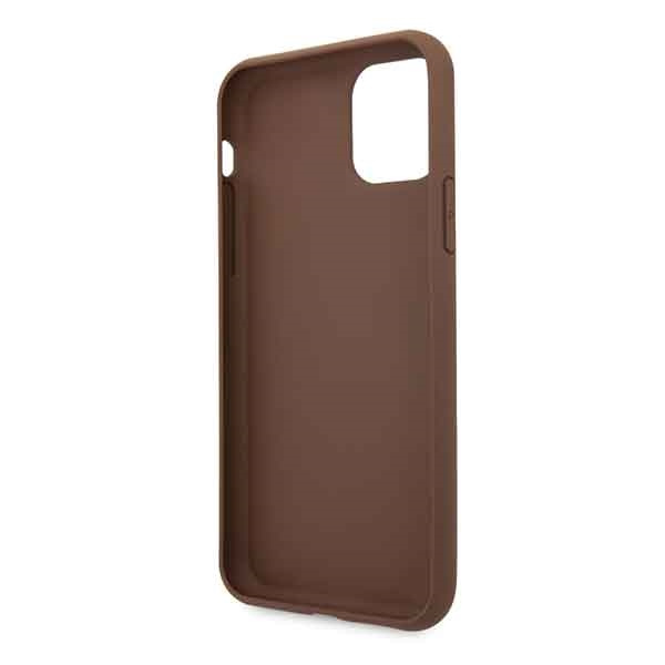 Guess GUHCN61G4GLBR iPhone 11 / Xr 6,1"brązowy/brown hard case 4G Stripe Collection