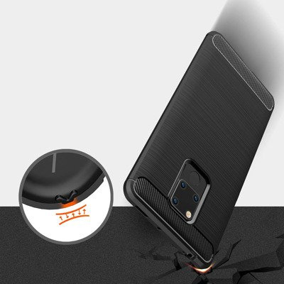 CASE ETUI CARBON LUX NIEBIESKI HUAWEI MATE 20