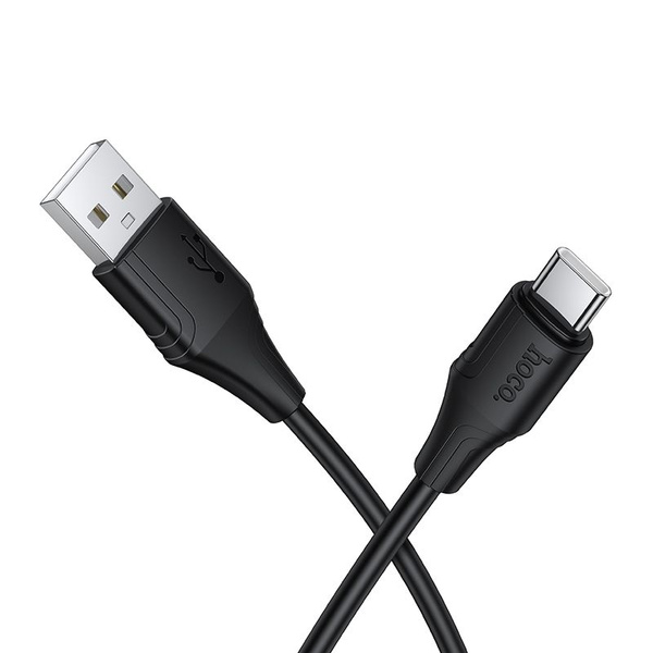 Kabel Silikonowy USB A do USB C Hoco 3A 1 m X124 czarny