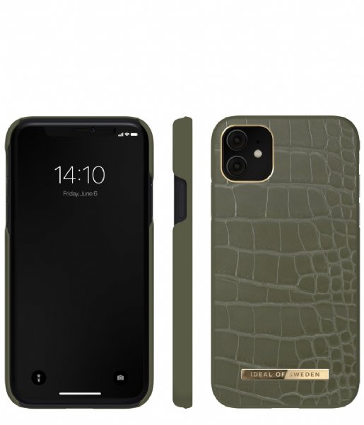 IDEAL OF SWEDEN IDACAW21-I1961-327 IPHONE 11 CASE KHAKI CROCO