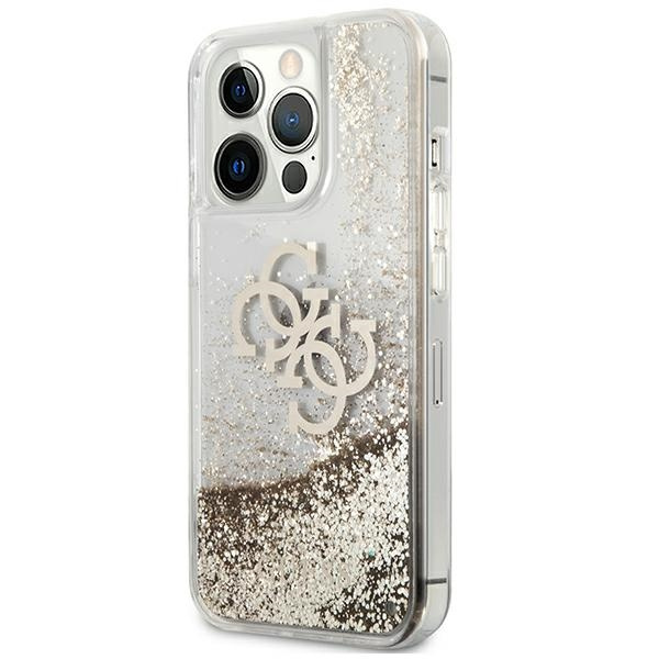Guess GUHCP13XLG4GGO iPhone 13 Pro Max6,7" złoty/gold hardcase 4G Big Liquid Glitter