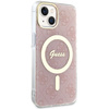 Guess GUHMP14MH4STP iPhone 14 Plus/ 15 Plus 6.7" różowy/pink hardcase 4G MagSafe