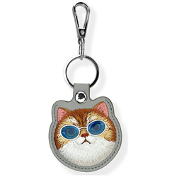 Etui na lokalizator / brelok Nimmy       Glasses Cool Cat szary