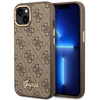 Guess GUHCP14MHG4SHW iPhone 14 Plus/ 15 Plus 6.7" brązowy/brown hard case 4G Vintage Gold Logo
