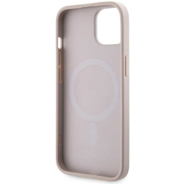 Guess GUHMP14SHGCFSEP iPhone 14 / 15 / 13 6.1" różowy/pink hard case GCube Stripes MagSafe