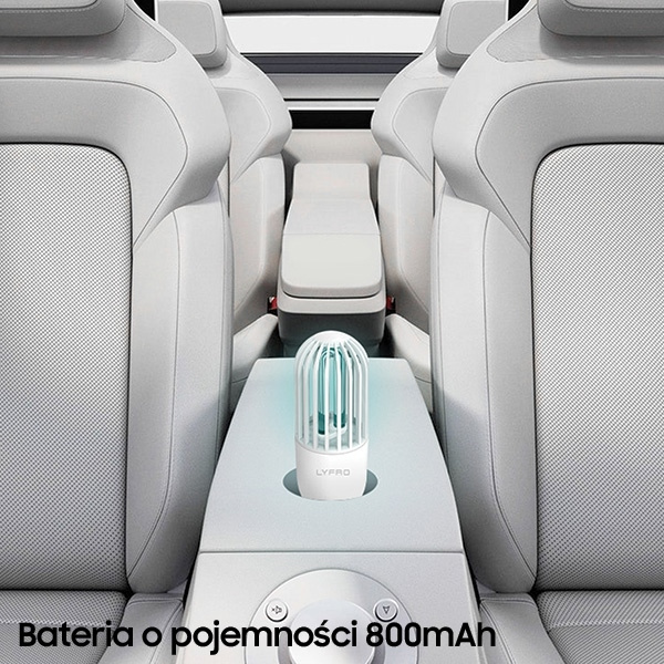 LYFRO Hova lampa dezynfekująca UV-C z funkcją ozonowania sterylizator biały/white