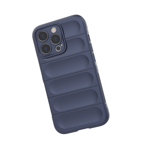 MAGIC SHIELD CASE CASE FOR IPHONE 13 PRO FLEXIBLE ARMORED CASE DARK BLUE