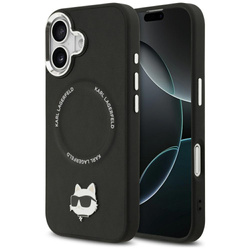 Etui Karl Lagerfeld Choupette Pin MagSafe do iPhone 17 czarny