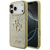 Etui Guess Fixed Glitter Big 4G Metal    Frame do iPhone 17 Pro Max złoty