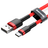 Baseus kabel Cafule USB - USB-C 0,5 m 3A czerwony