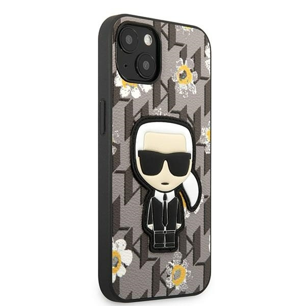 Karl Lagerfeld KLHCP13MPMNFIK1 iPhone 13 6.1" grey/grey Flower Ikonik Karl