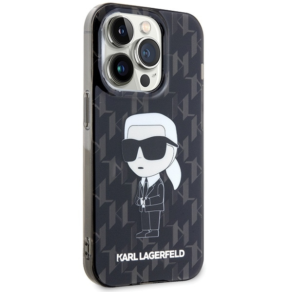 KARL LAGERFELD KLHCP15XHNKMKLK IPHONE 15 PRO MAX 6.7 "BLACK/BLACK HARDCASE MONOGRAM ICONIK