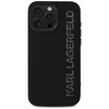 Etui Karl Lagerfeld HC 3D Rubber          Elongated Glitter do iPhone 16 Pro czarny