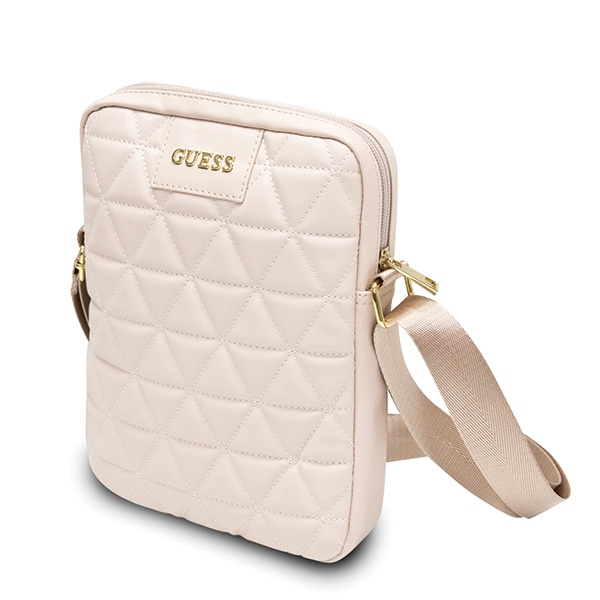 Guess Torba GUTB10QLPK 10" różowa/pinkQuilted Tablet Bag