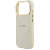 Etui Guess Peony Hot Stamp MagSafe do    iPhone 17 Pro beżowy