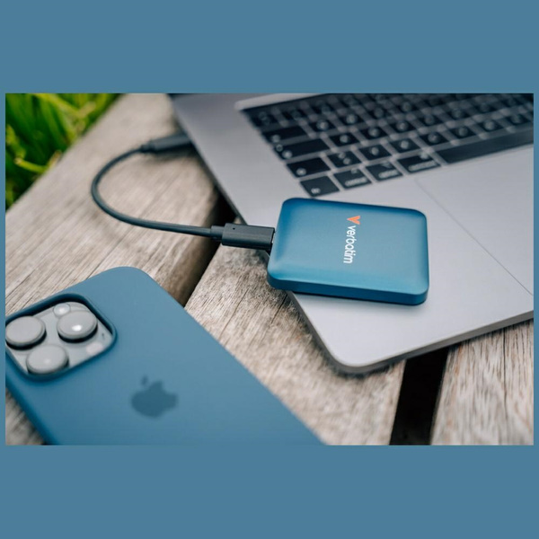 Dysk Zewnętrzny Verbatim Snapback SSD    1TB USB-C niebieski 32075