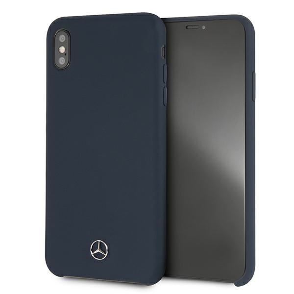 MERCEDES MEHCI65SILNA IPHONE XS MAX BLUE HARDCASE SILICONE LINE