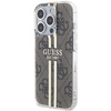 Guess GUHCP15LH4PSEGW iPhone 15 Pro 6.1" brązowy/brown hardcase IML 4G Gold Stripe