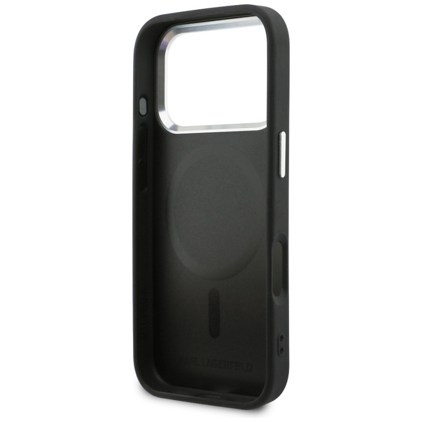 Etui Karl Lagerfeld Point & Karl Sketch  MagSafe do iPhone 17 Pro czarny