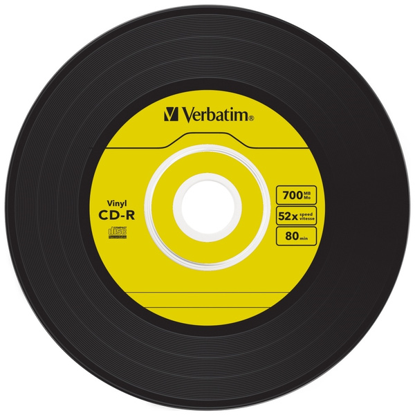 Płyta CD-R Verbatim DATA VINYL 700MB     SLIM 10szt 43426
