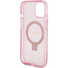 Guess GUHMP15MHRSGSP iPhone 15 Plus / 14 Plus 6.7" różowy/pink hardcase Ring Stand Script Glitter MagSafe