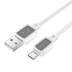 Kabel USB A do Micro USB Hoco 2,4A 1 m X108 biały