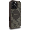 Etui Guess 4G Circle Classic Logo        MagSafe do iPhone 16 Pro brązowy
