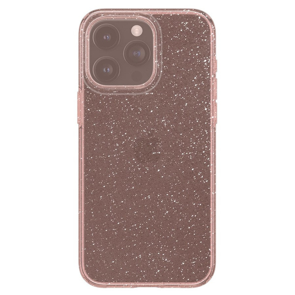 Etui Spigen Liquid Crystal Glitter na iPhone 15 Pro - różowo-przezroczyste