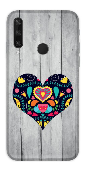 CASEGADGET CASE OVERPRINT BLACK HEART HUAWEI Y6P