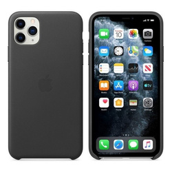 APPLE LEATHER CASE IPHONE 11 PRO MAX POWYSTAWOWY CZARNY MX0E2ZM/A