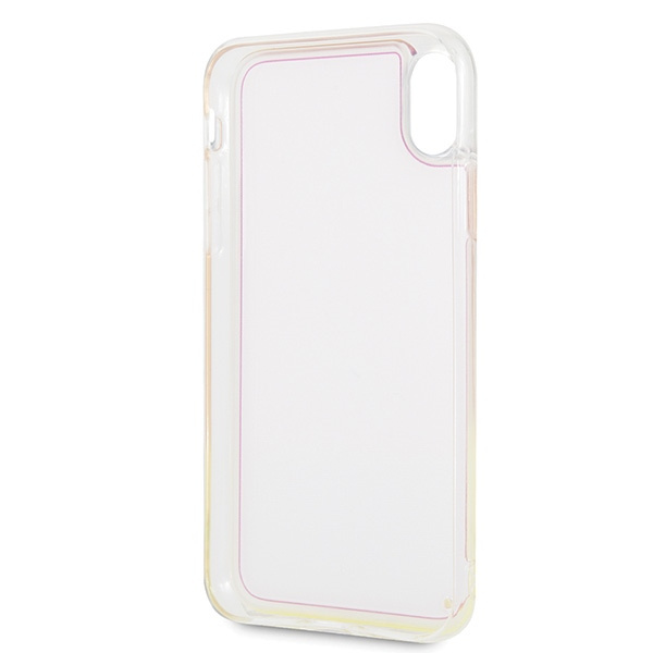 Guess GUHCI65GLCPI iPhone Xs Max różowy/pink hard case California Glow in the dark