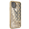 Guess GUHCN58PEOLGGO iPhone 11 Prozłoty/gold hard case 4G Peony Liquid Glitter