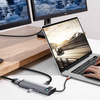 Baseus Metal Gleam 9in1 multifunctional USB Type C HUB - 3x USB 3.2 Gen 1 5Gbps / USB Type C PD 100W / VGA Full HD 60Hz / HDMI 4K 30Hz / TF and SD card reader / RJ45 1Gbps gray (CAHUB-CU0G)