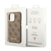 Guess GUHCP14LHG4SHW iPhone 14 Pro6,1" brązowy/brown hard case 4G Vintage Gold Logo