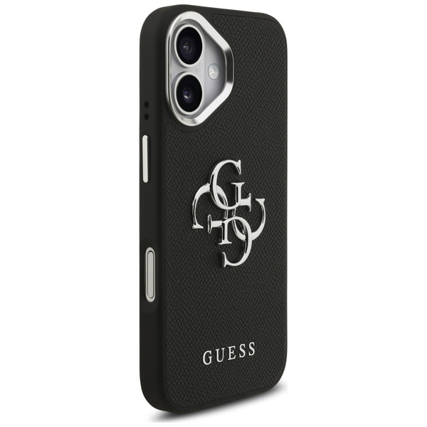 Etui Guess Grained Big 4G Classic Logo   do iPhone 17 czarny
