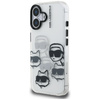 Etui Karl Lagerfeld IML Multi K&C Head   Pattern do iPhone 16 przezroczysty
