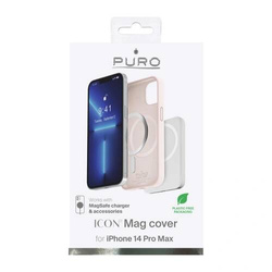 PURO ICON MAG MagSafe Apple iPhone 14 Pro Max case (Dusty Pink)