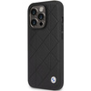 Case BMW BMHCP14L22RQDK iPhone 14 Pro 6.1" black/black Leather Quilted