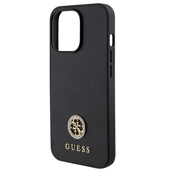 Guess GUHCP13LPS4DGPK iPhone 13 Pro 6.1" czarny/black hardcase Strass Metal Logo