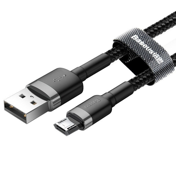 BASEUS CAFULE CABLE USB FOR MICRO 2A 3M GRAY+BLACK