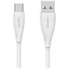 Kabel USAMS Green Series SJ714 18W 3A    USB-A do USB-C 1m biały