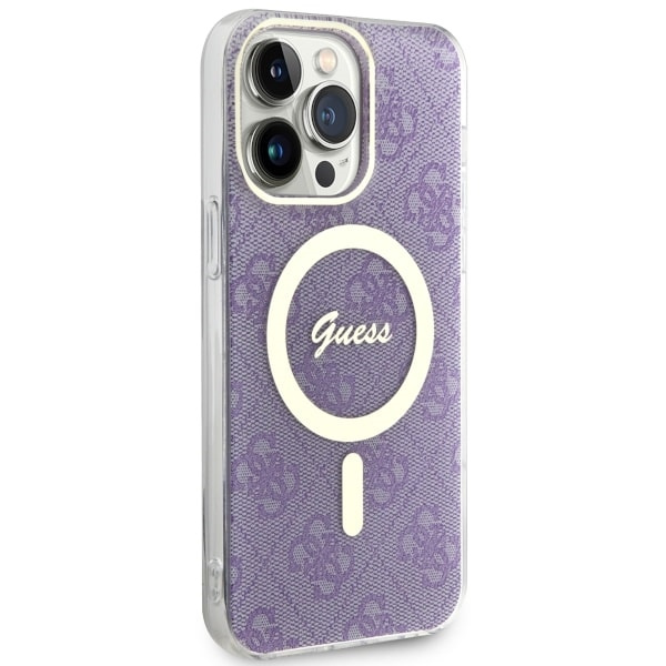 Guess GUHMP14XH4STU iPhone 14 Pro Max6.7" purpurowy/purple hardcase 4G MagSafe
