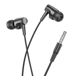 Słuchawki przewodowe douszne Jack 3,5 mm Hoco M112 czarne