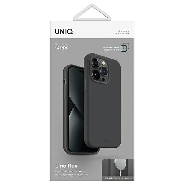 Uniq Lino Hue Magclick Charging case for iPhone 14 Pro - gray