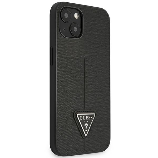 Guess GUHCP14MPSATLK iPhone 14 Plus / 15 Plus 6.7" czarny/black hardcase SaffianoTriangle Logo