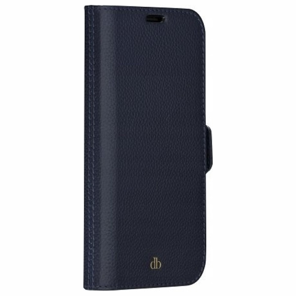 Etui dbramante 1928 New York 2w1 Wallet   do iPhone 14 niebieski/marine blue