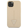 Guess GUHCP14SPSATLE iPhone 14 / 15 / 13 6.1" beżowy/beige hardcase SaffianoTriangle Logo