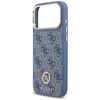Etui Guess 4G Strass Logo & Big Strap    Metal Buttons MagSafe do iPhone 17 Pro Max niebieski
