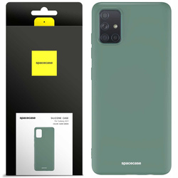 Spacecase Etui Silicone Case Galaxy A51 dark green