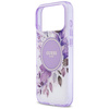 Etui Guess IML Flower & Tonal Circle     MagSafe do iPhone 17 Pro Max fioletowy
